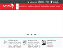 Tablet Screenshot of lidermaq.com